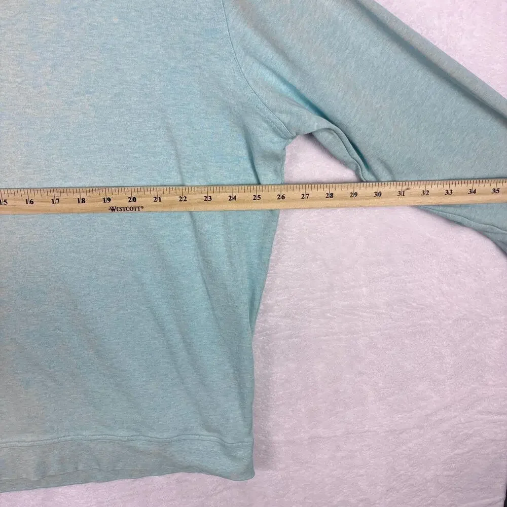 Peter Millar 1/4 Zip Pullover Sweater Men XL Teal Preppy Golf Classic Old Money - Picture 5 of 9